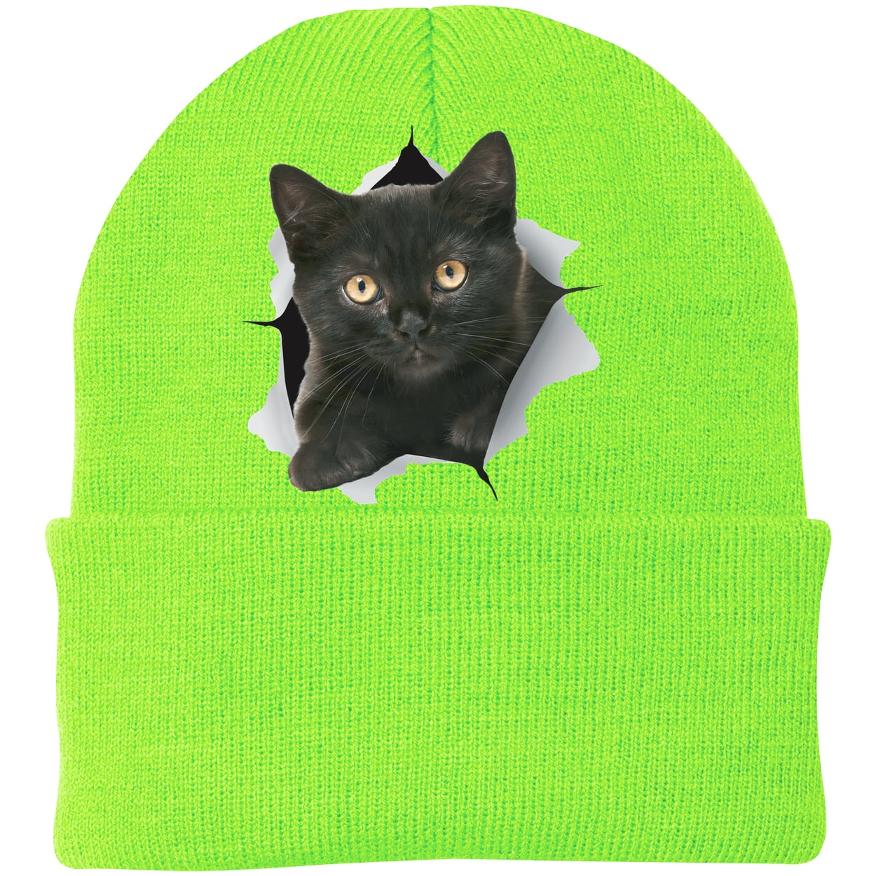 CP90 Port & Company Knit Beanie - Neon Green