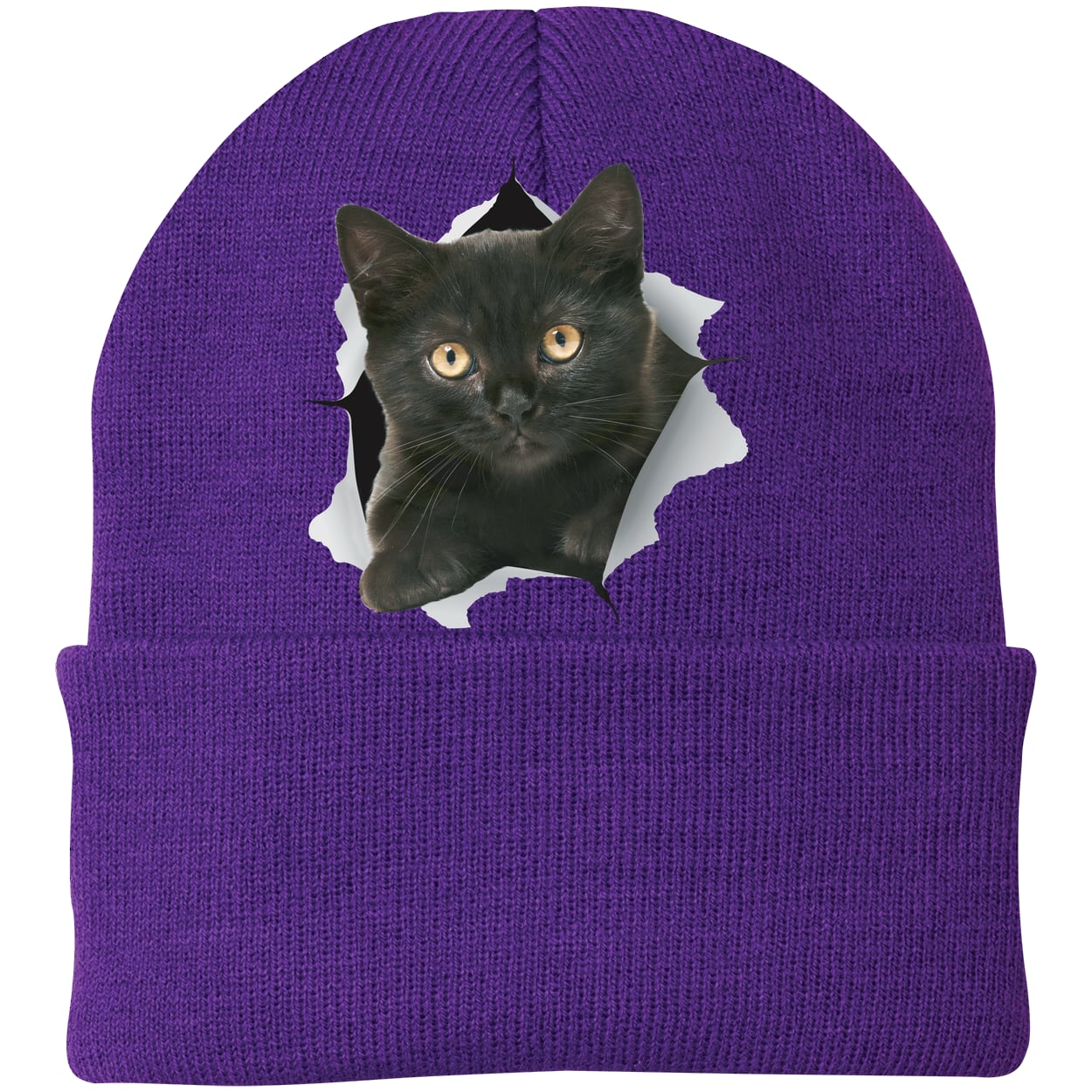 CP90 Port & Company Knit Beanie - Athletic Purple