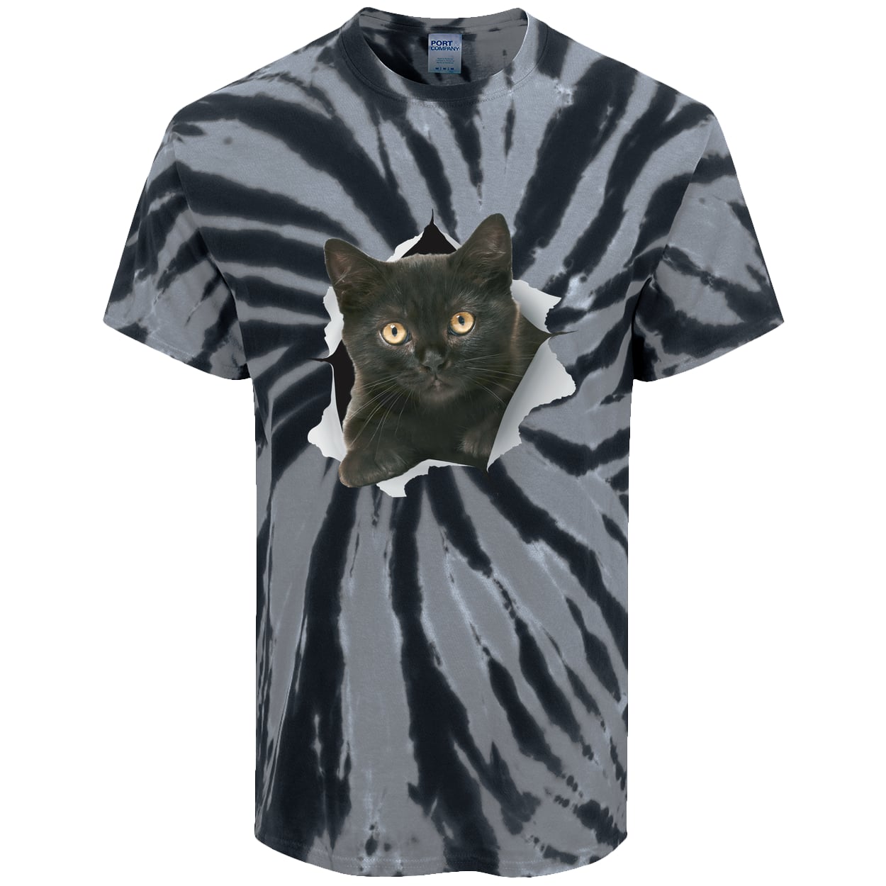 PC147 Port & Company Tie-Dye Tee - Black