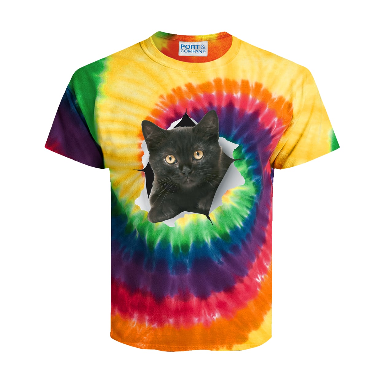 PC147Y Port & Company Kids Tie-Dye Tee - Rainbow