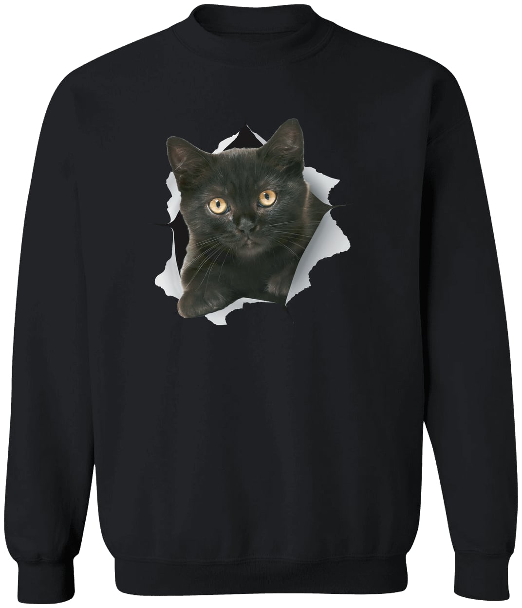 G180 Gildan Crewneck Pullover Sweatshirt - Black