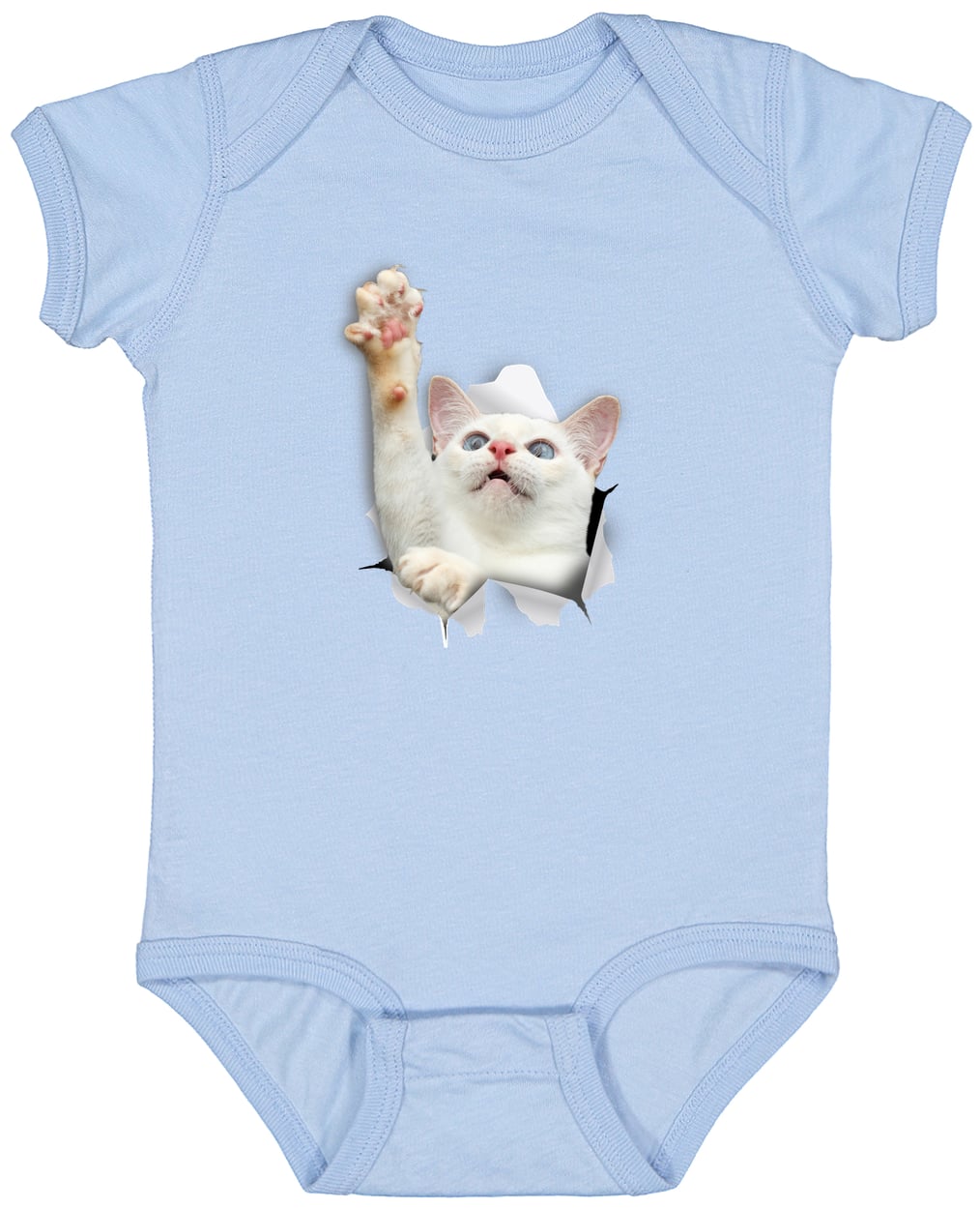 4424 Infant Fine Jersey Bodysuit - Light Blue