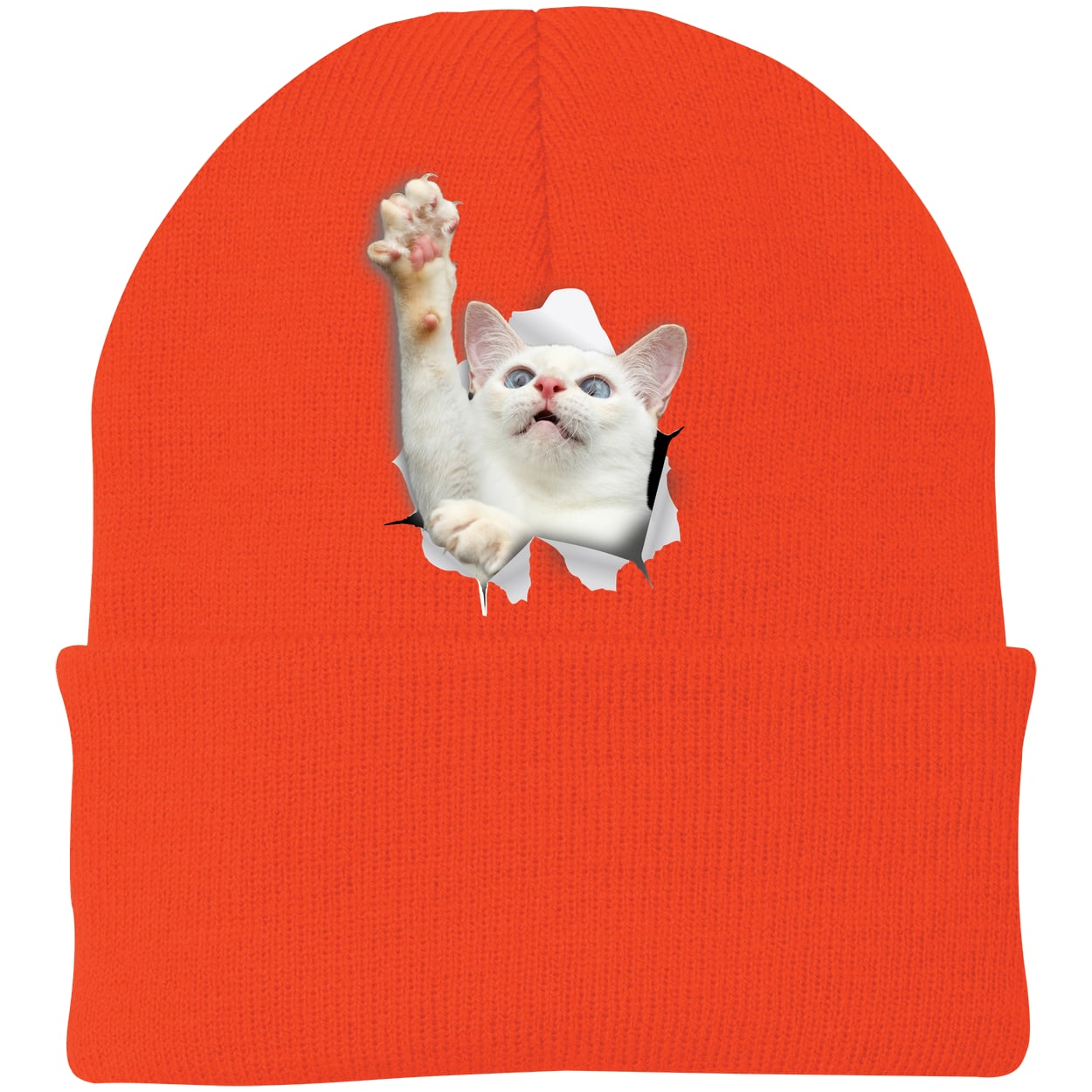 CP90 Port & Company Knit Beanie - Athletic Orange