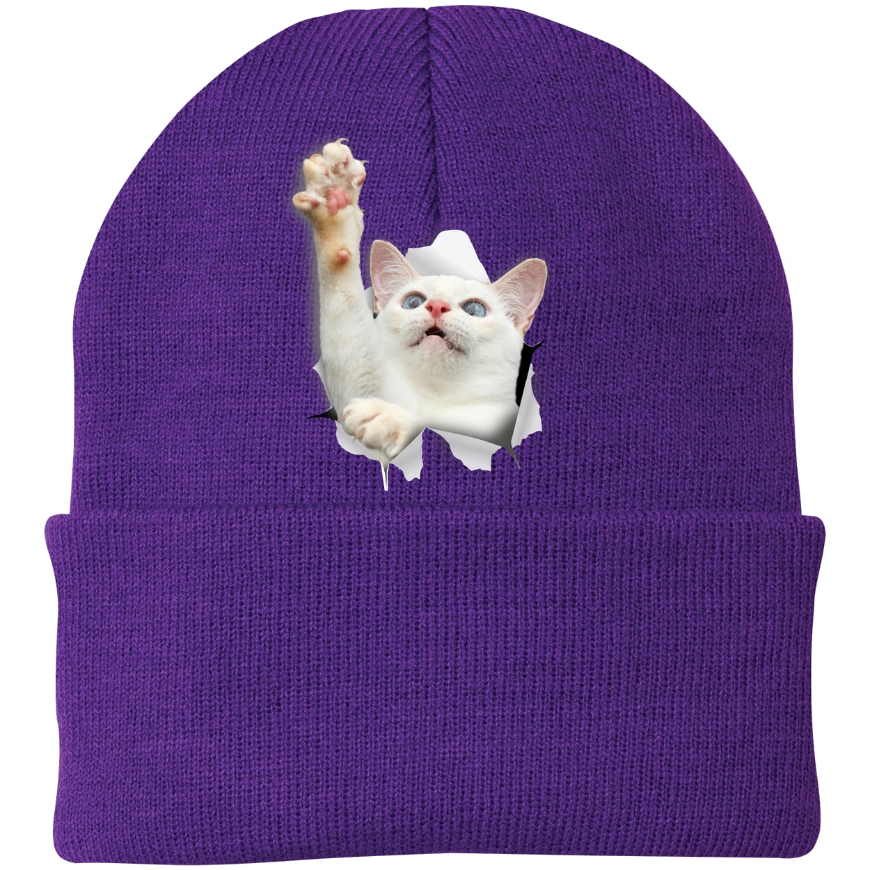 CP90 Port & Company Knit Beanie - Athletic Purple