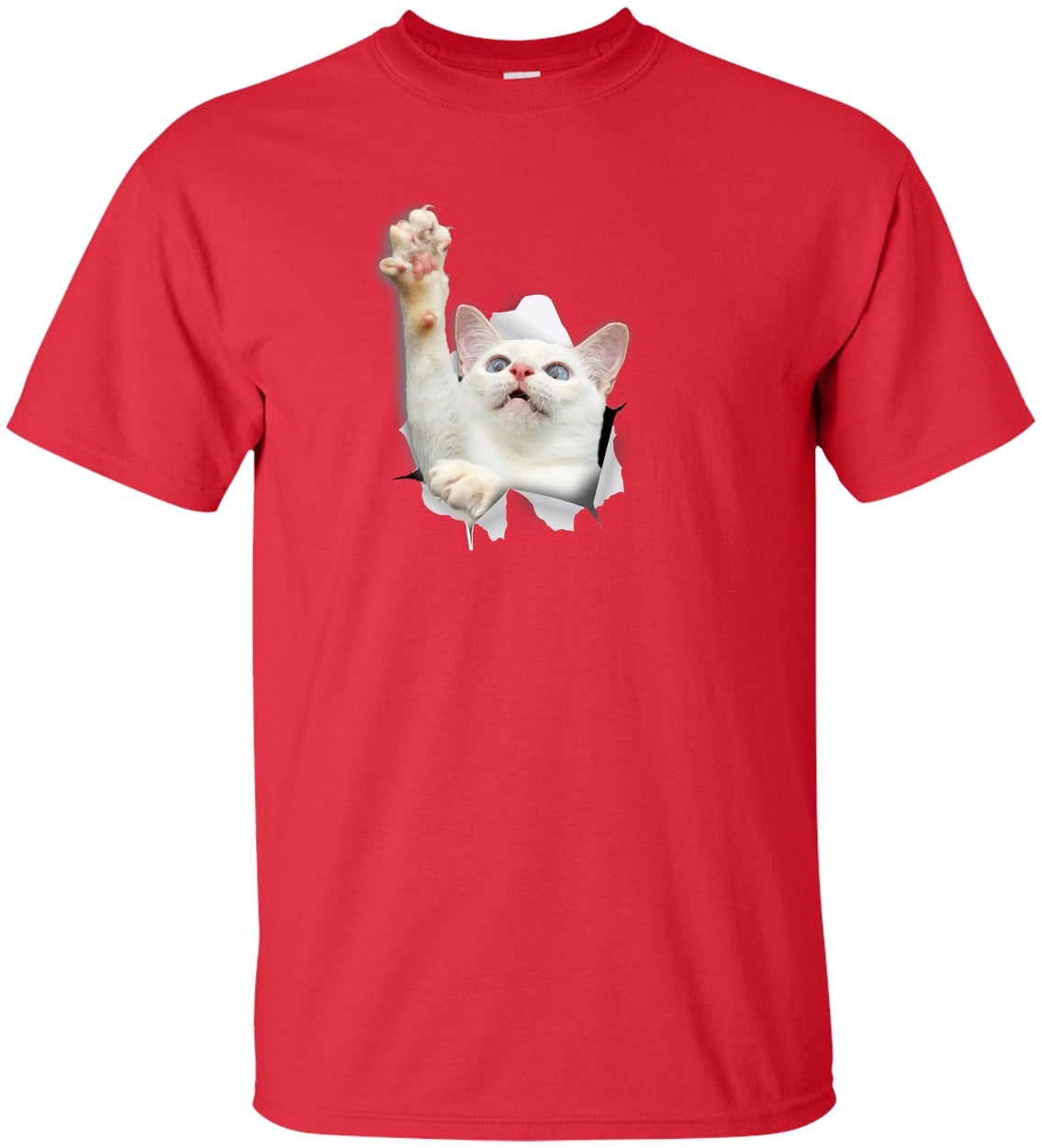 G200T Gildan Mens Tall Ultra Cotton Tee - Red