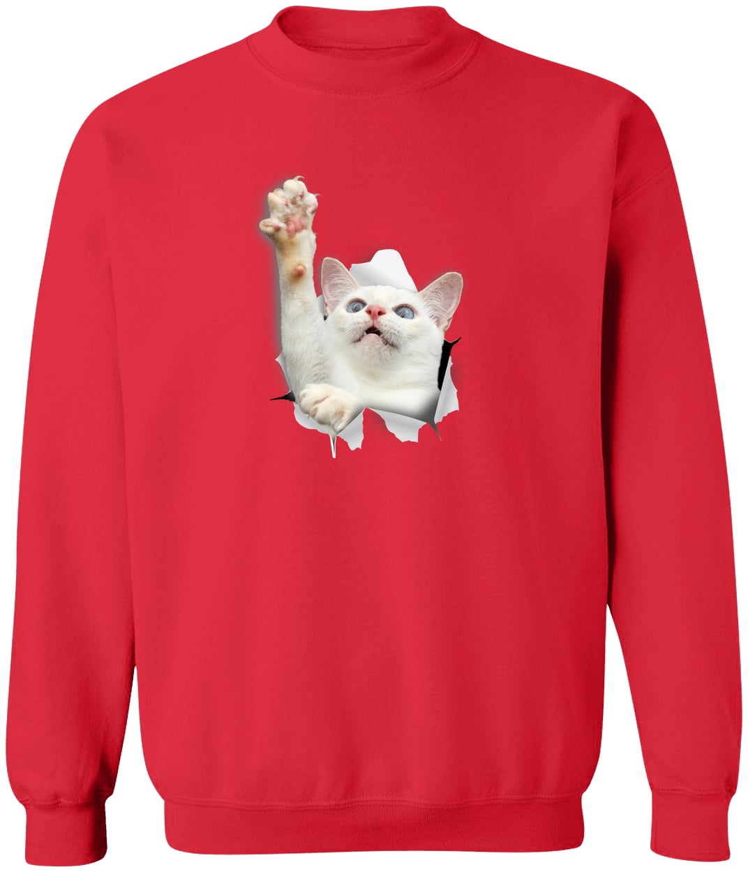 G180 Gildan Crewneck Pullover Sweatshirt - Red