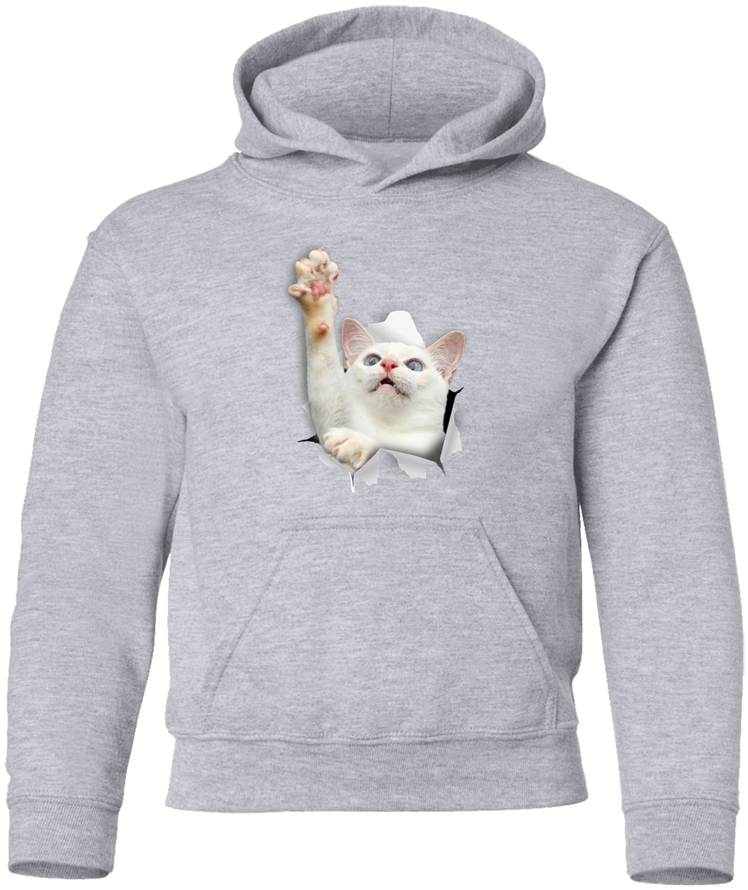 G185B Gildan Youth Pullover Hoodie - Sport Grey