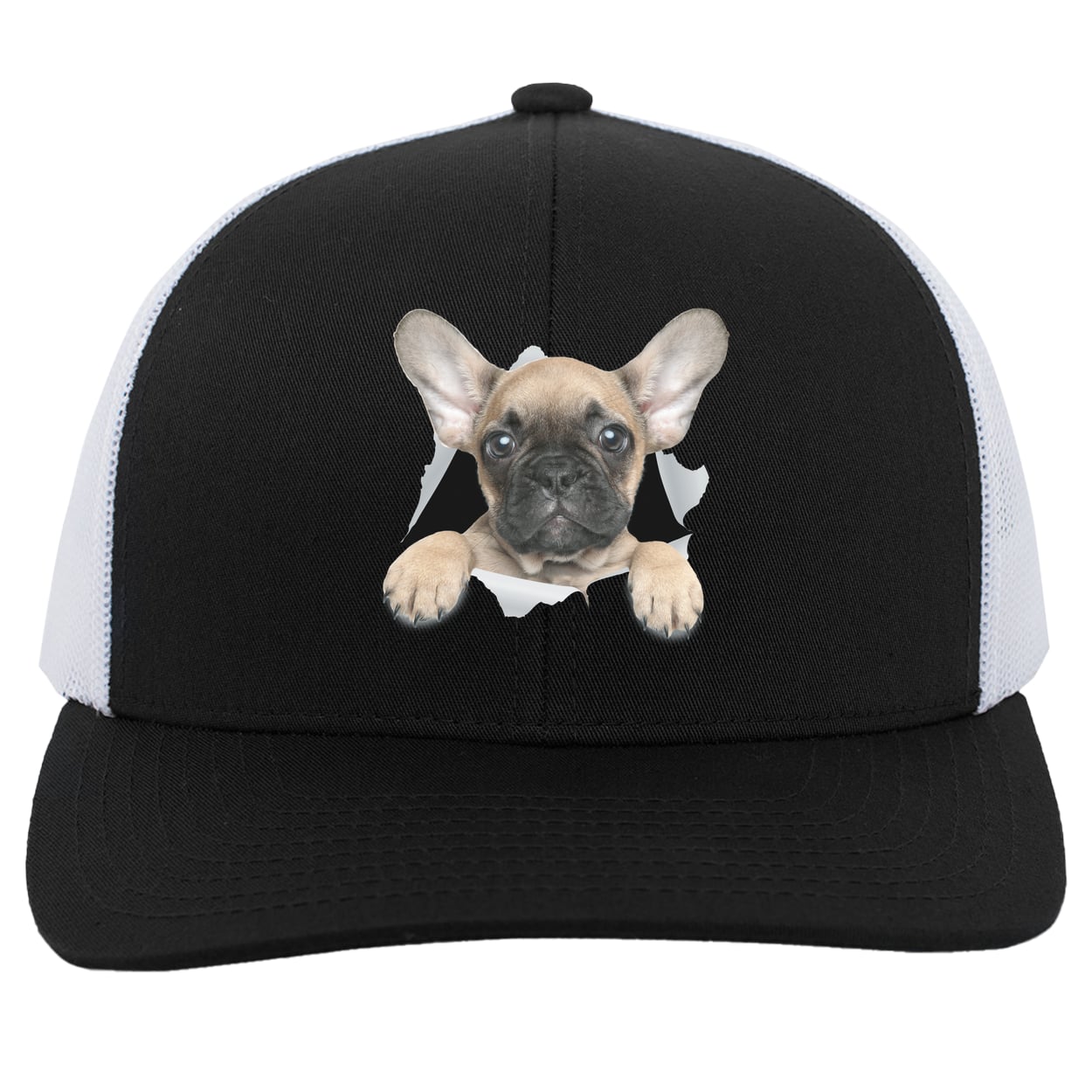 104C Trucker Snap Back - Black/White