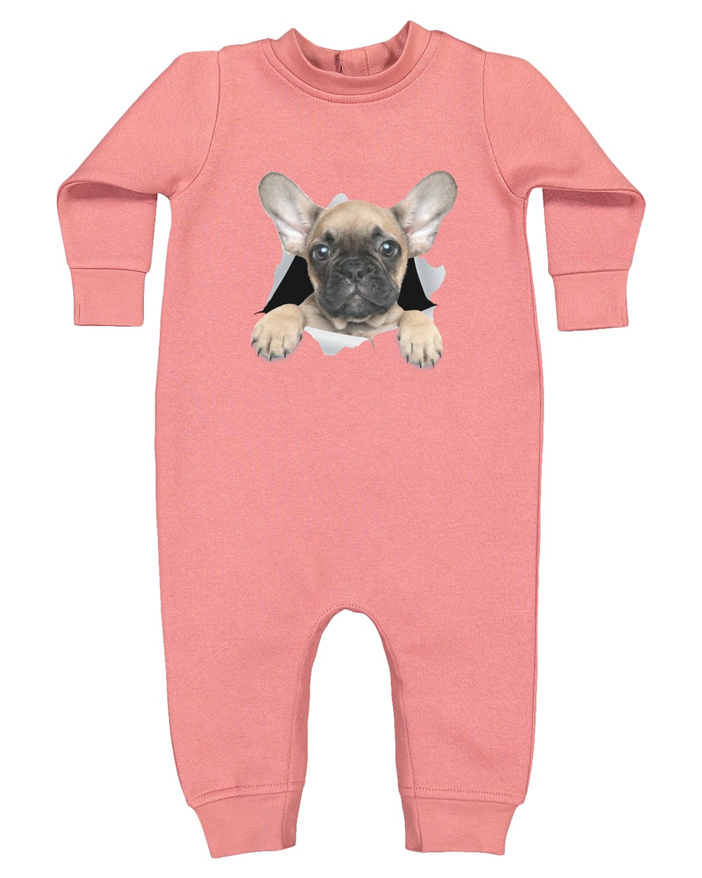 4447 Rabbit Skins Infant Fleece One-Piece Bodysuit - Mauvelous