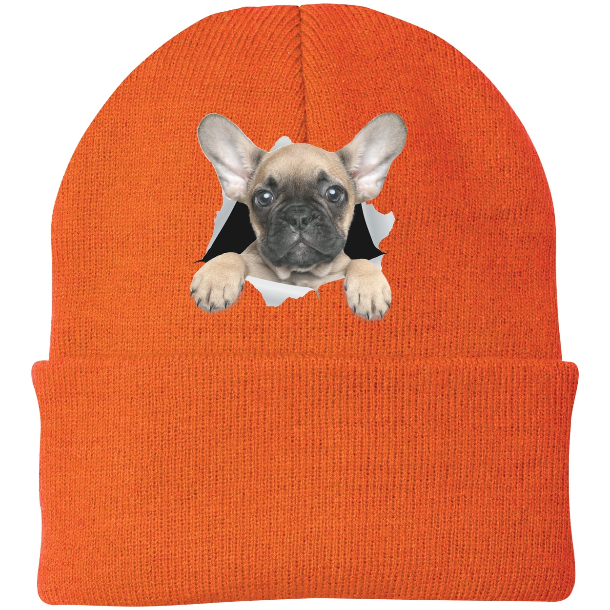 CP90 Port & Company Knit Beanie - Neon Orange