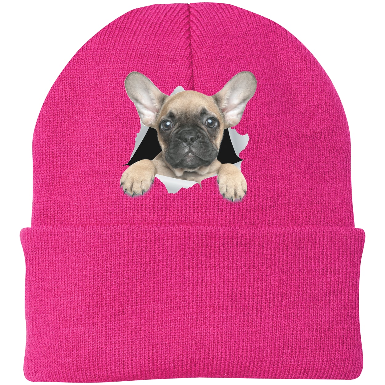 CP90 Port & Company Knit Beanie - Neon Pink