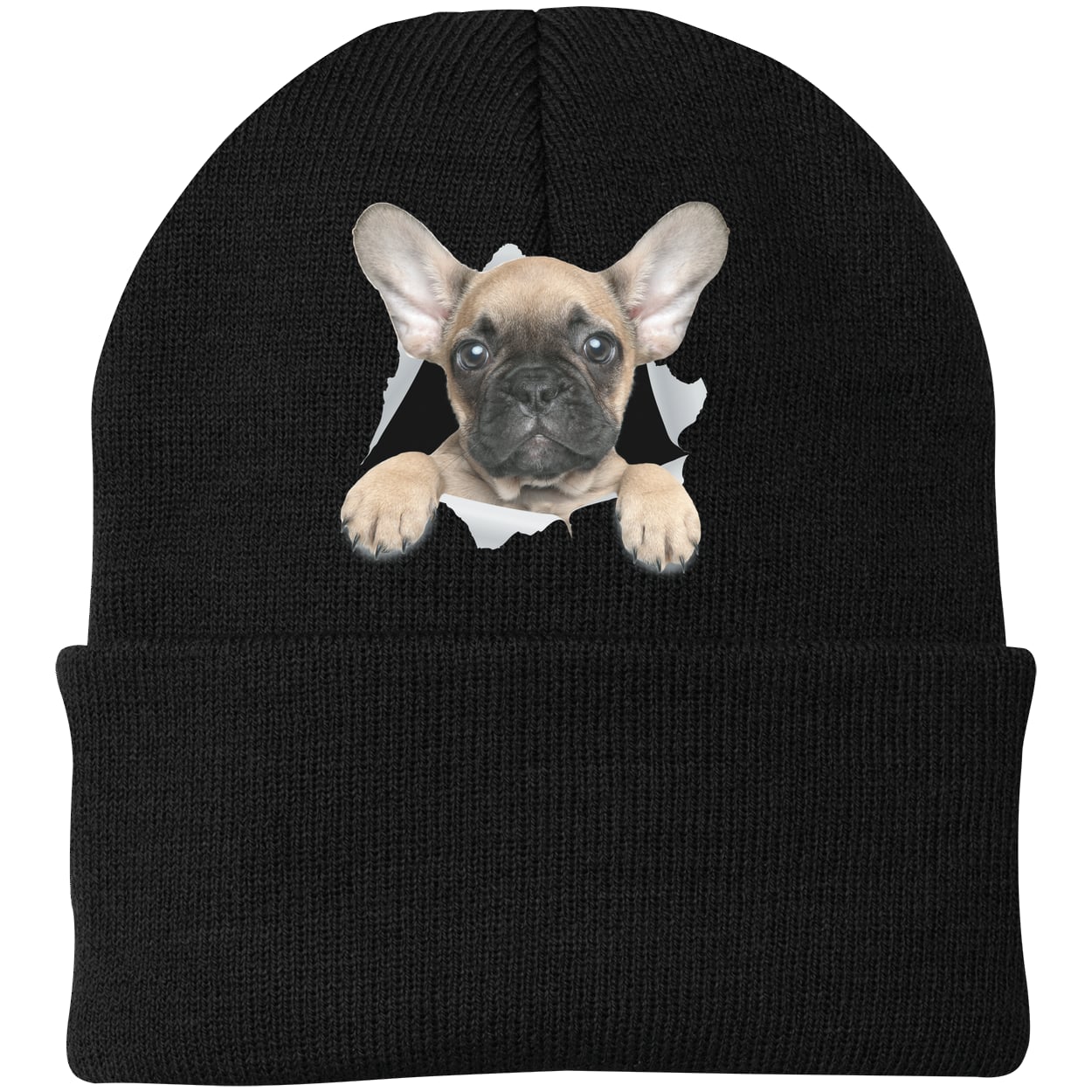 CP90 Port & Company Knit Beanie - Black