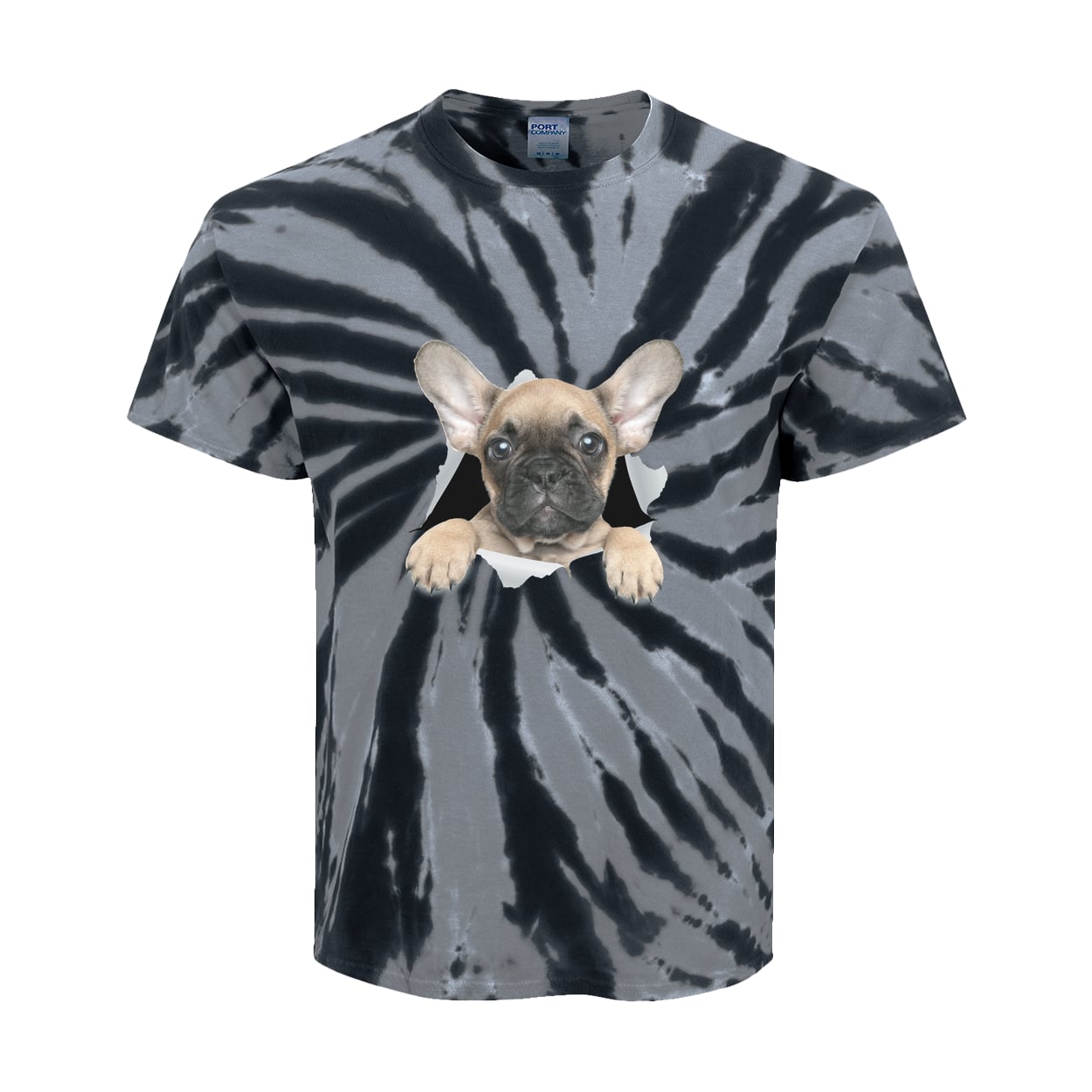 PC147Y Port & Company Kids Tie-Dye Tee - Black