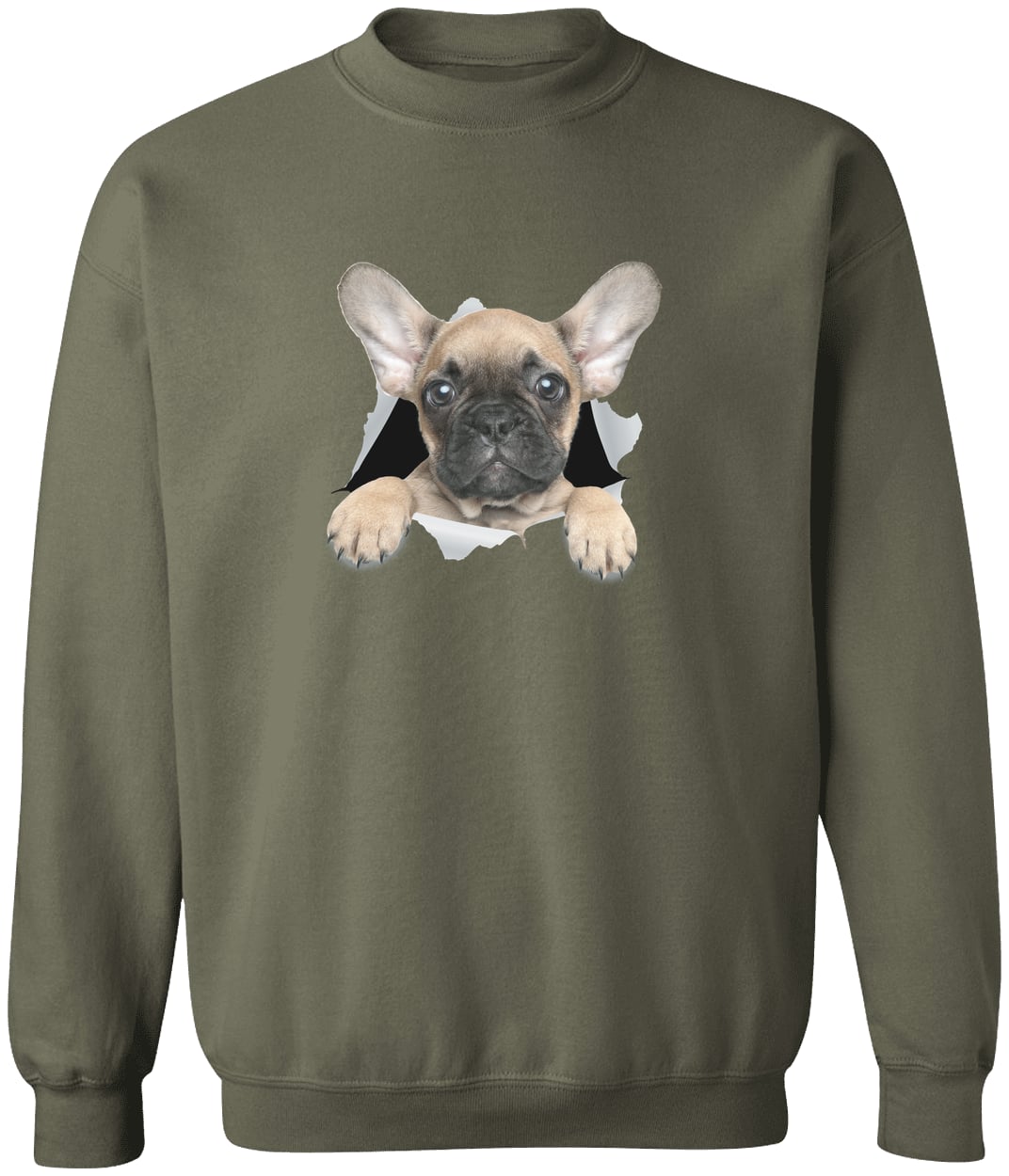 G180 Gildan Crewneck Pullover Sweatshirt - Military Green