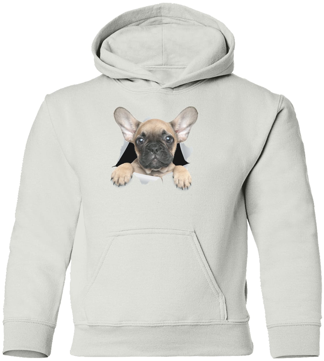 G185B Gildan Youth Pullover Hoodie - White