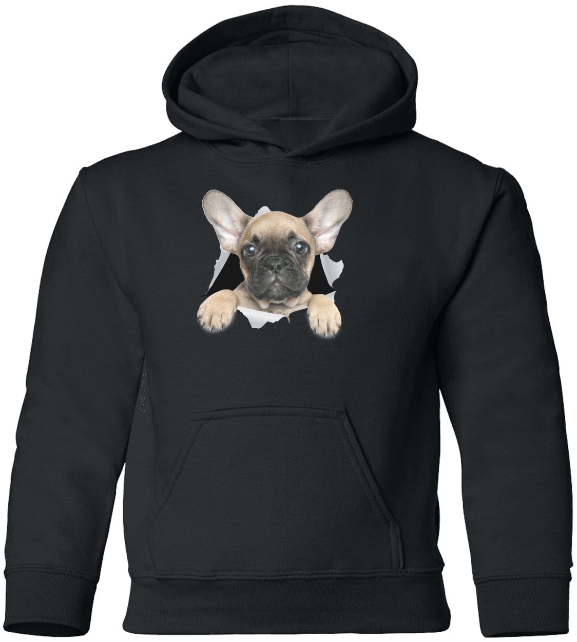 G185B Gildan Youth Pullover Hoodie - Black