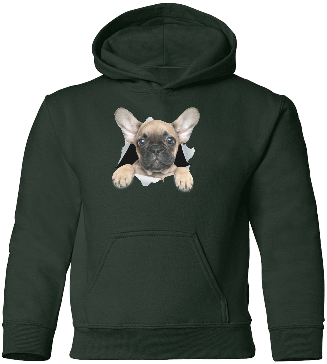 G185B Gildan Youth Pullover Hoodie - Forest Green