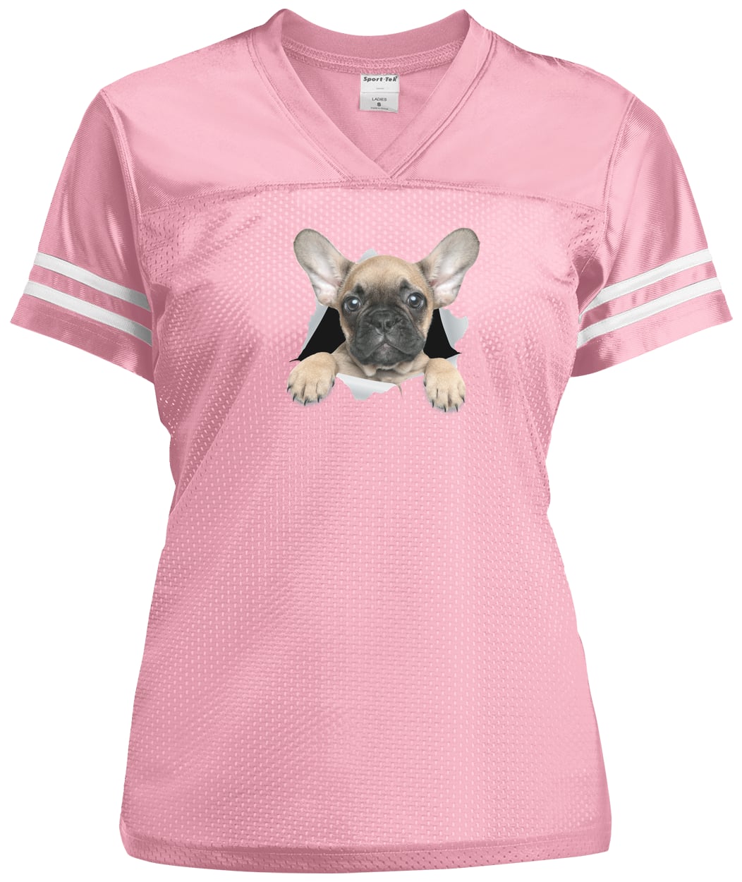 LST307 Sport-Tek Ladies' Replica Jersey - Light Pink/White