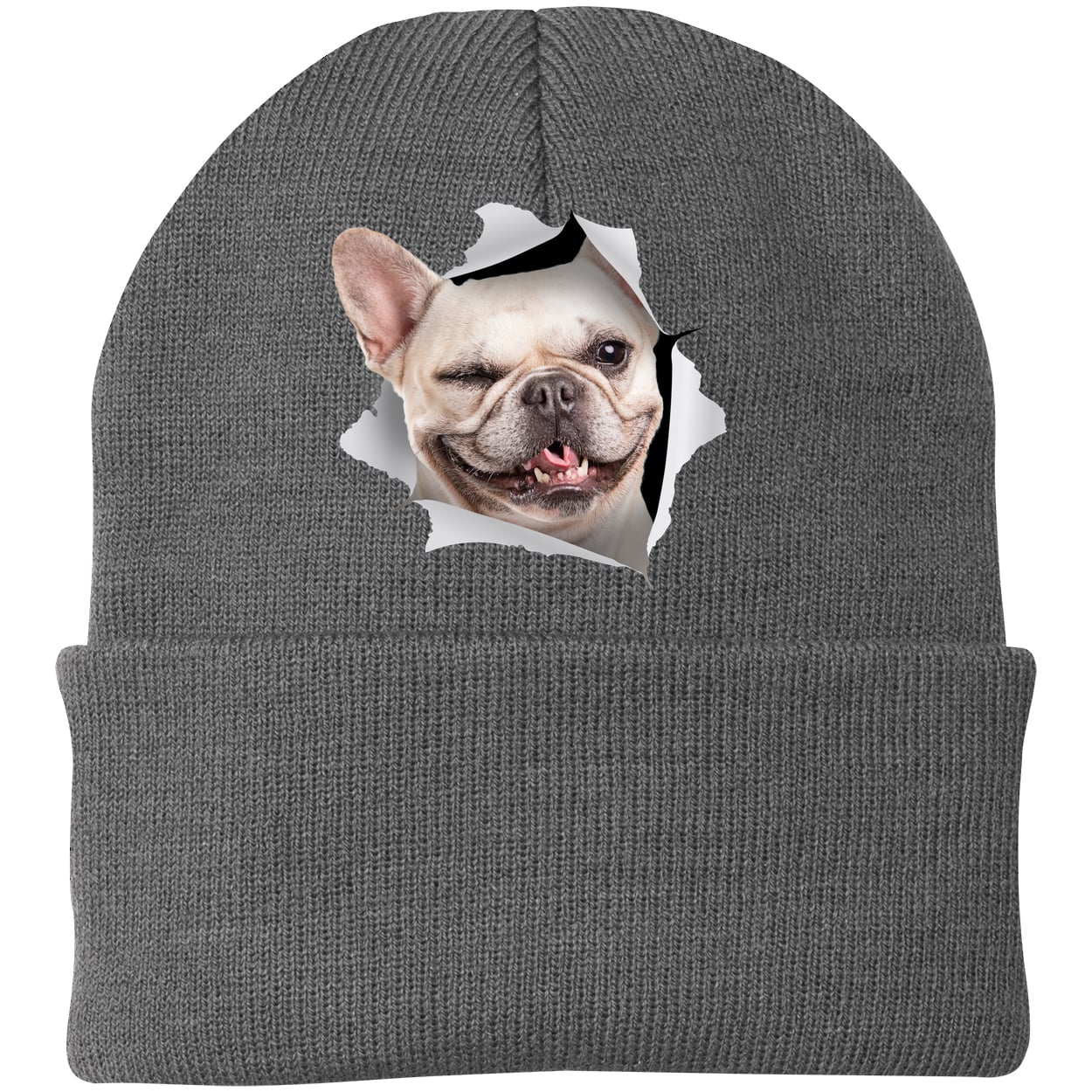 CP90 Port & Company Knit Beanie - Athletic Oxford