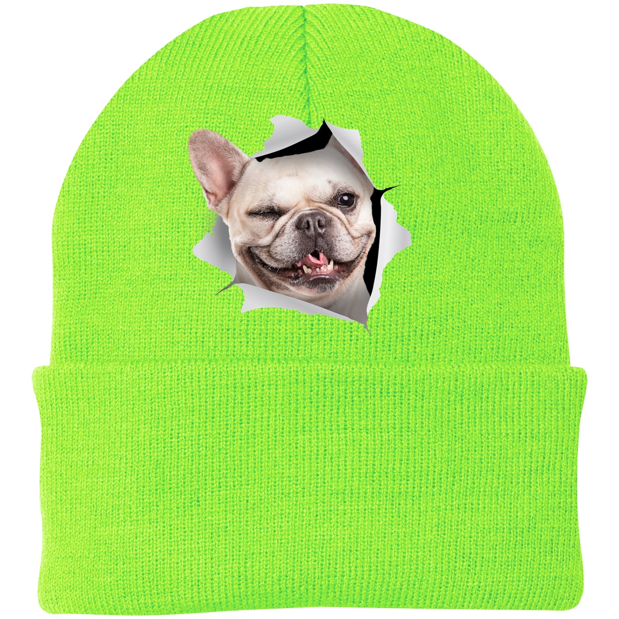 CP90 Port & Company Knit Beanie - Neon Green