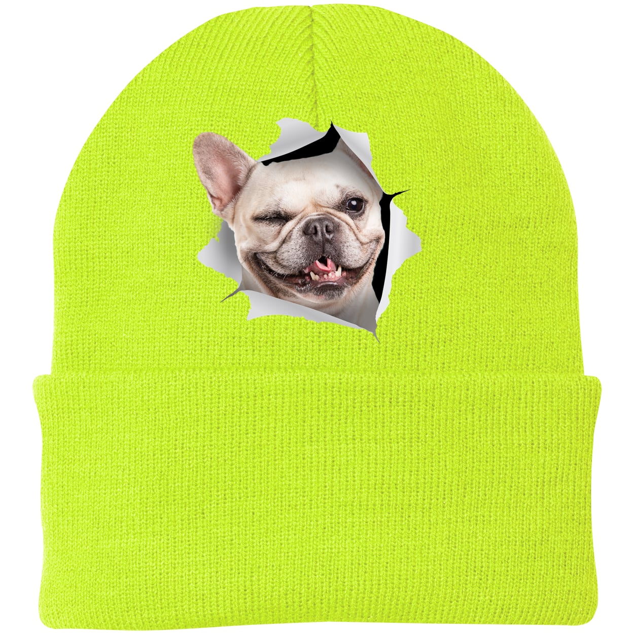 CP90 Port & Company Knit Beanie - Neon Yellow
