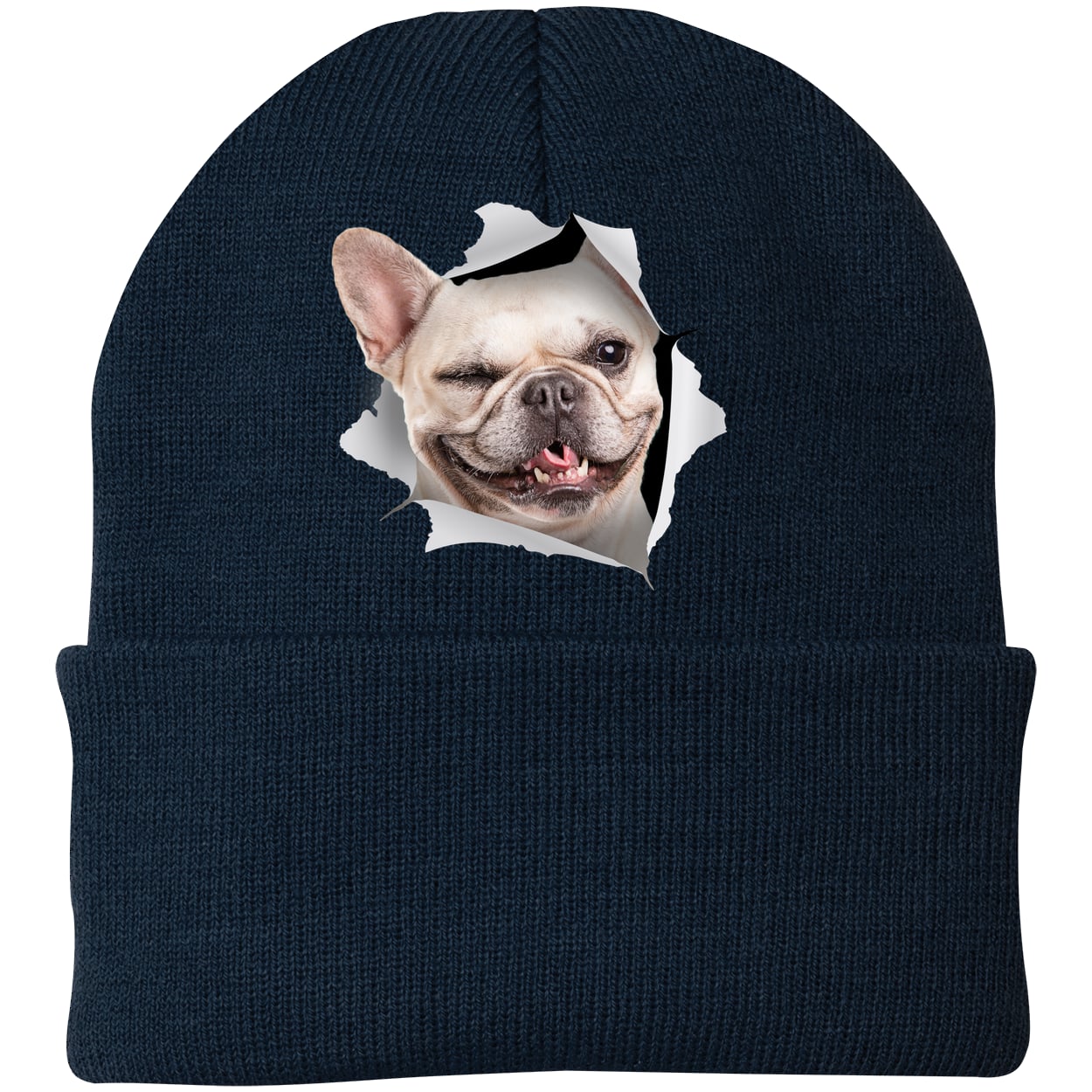 CP90 Port & Company Knit Beanie - Navy