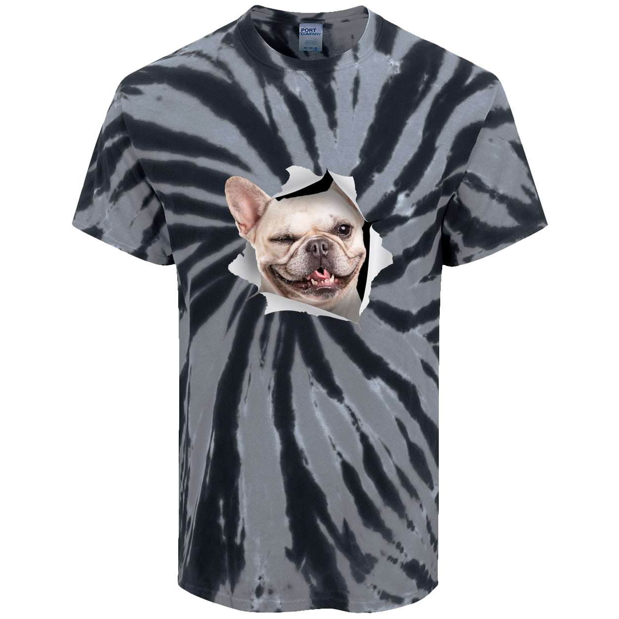 PC147 Port & Company Tie-Dye Tee - Black