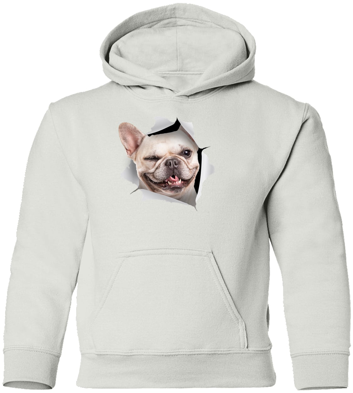 G185B Gildan Youth Pullover Hoodie - White