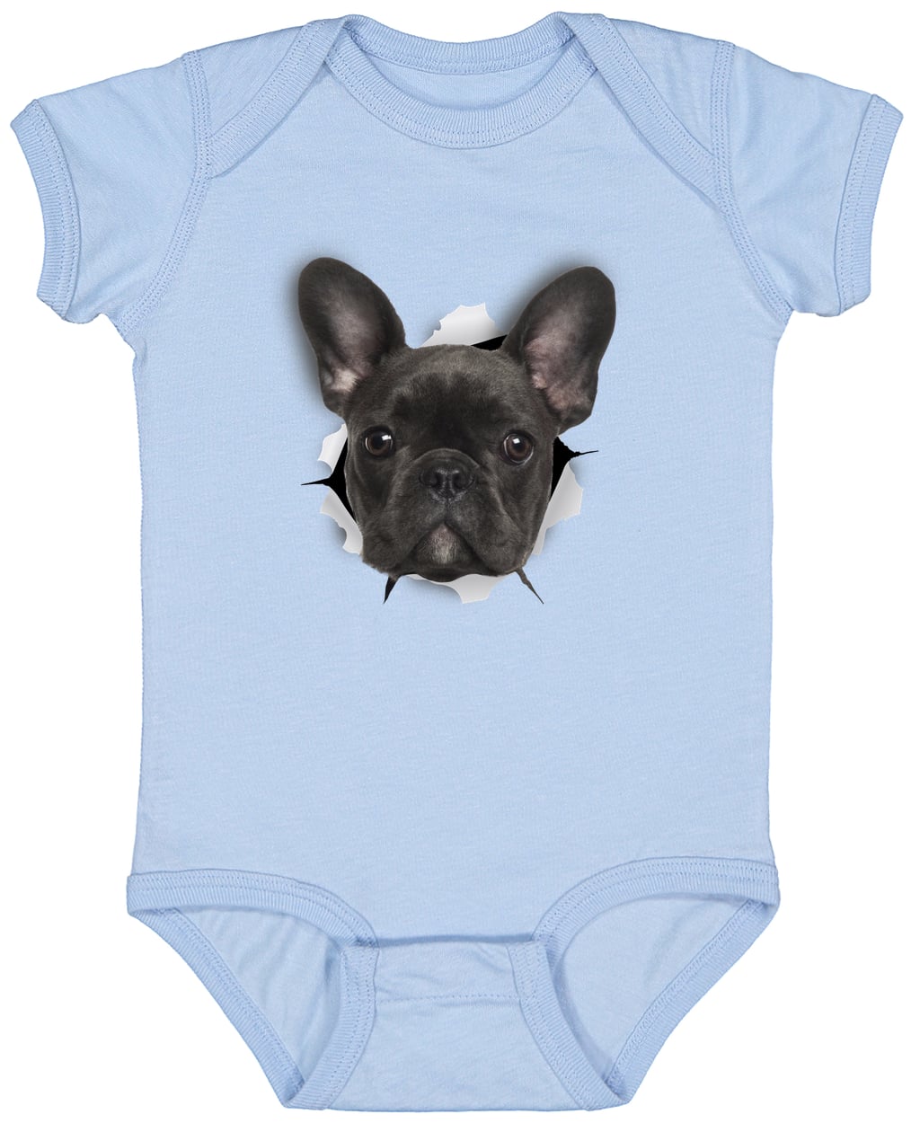 4424 Infant Fine Jersey Bodysuit - Light Blue