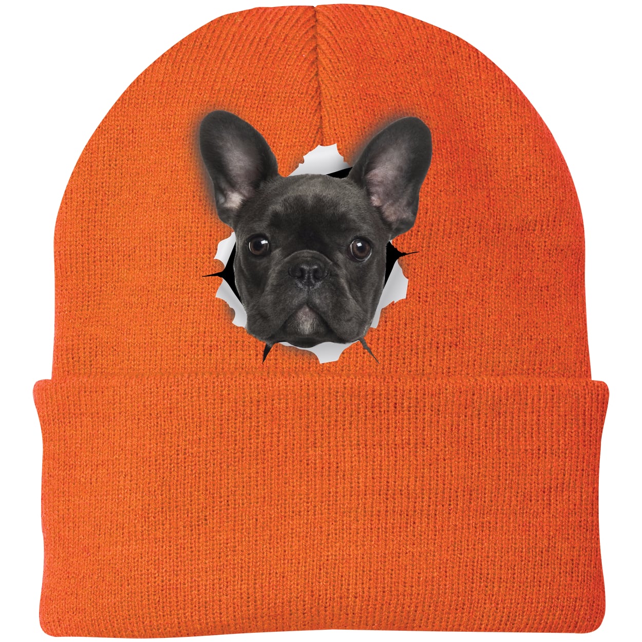 CP90 Port & Company Knit Beanie - Neon Orange