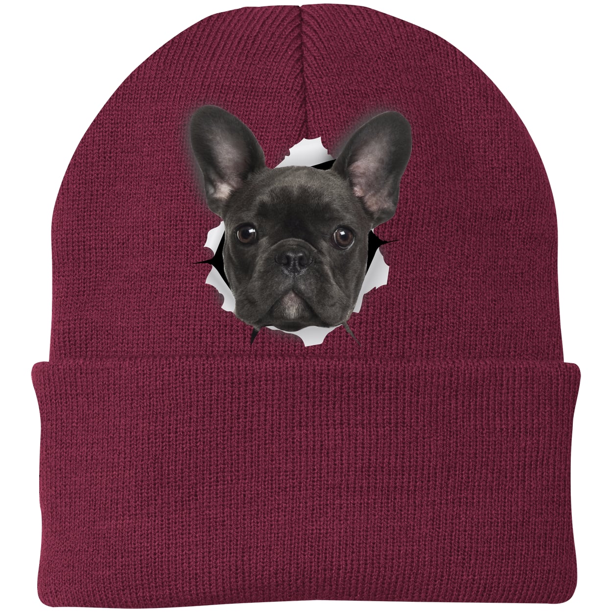 CP90 Port & Company Knit Beanie - Maroon