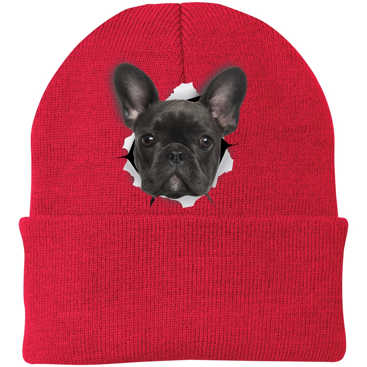 CP90 Port & Company Knit Beanie - Athletic Red