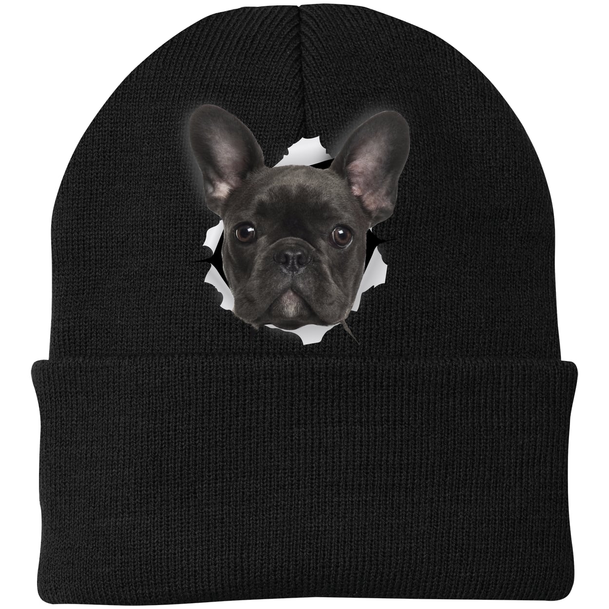 CP90 Port & Company Knit Beanie - Black