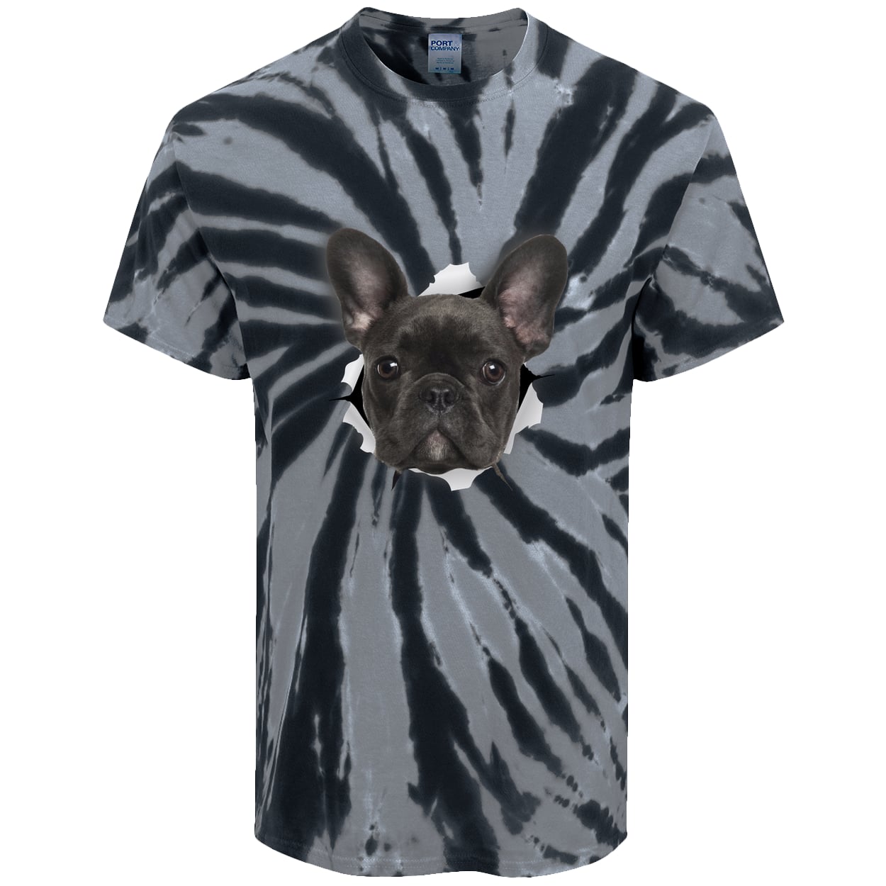 PC147 Port & Company Tie-Dye Tee - Black