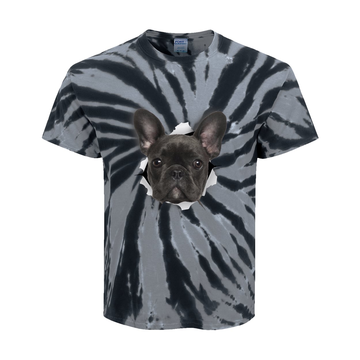 PC147Y Port & Company Kids Tie-Dye Tee - Black