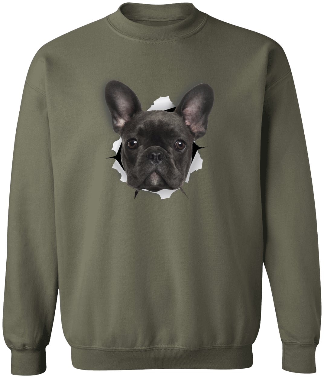 G180 Gildan Crewneck Pullover Sweatshirt - Military Green
