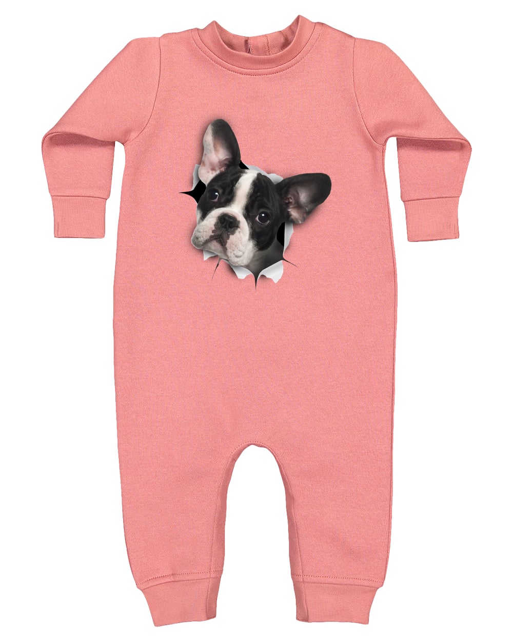 4447 Rabbit Skins Infant Fleece One-Piece Bodysuit - Mauvelous