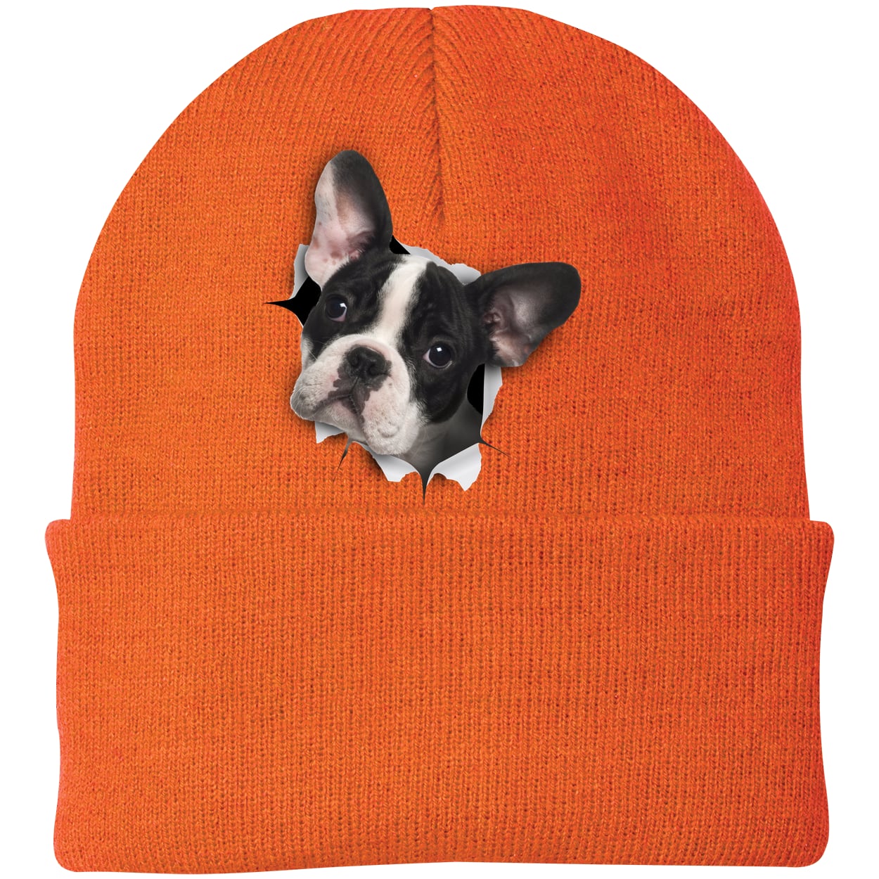 CP90 Port & Company Knit Beanie - Neon Orange