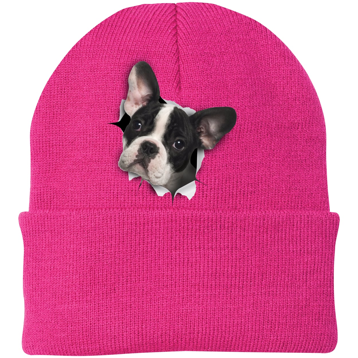 CP90 Port & Company Knit Beanie - Neon Pink