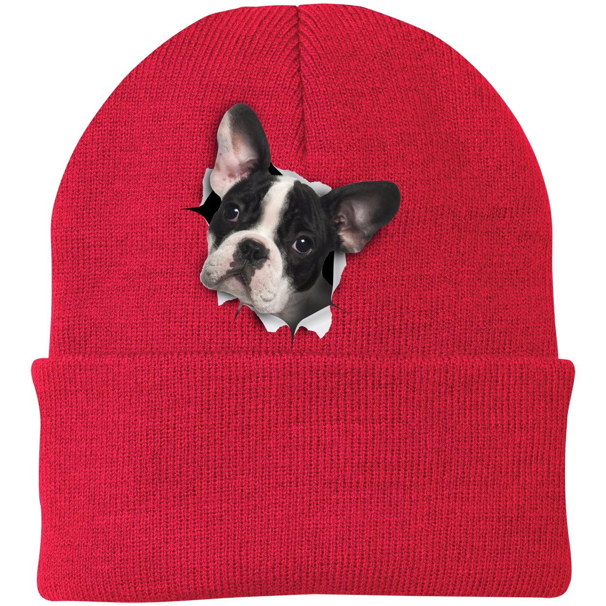 CP90 Port & Company Knit Beanie - Athletic Red