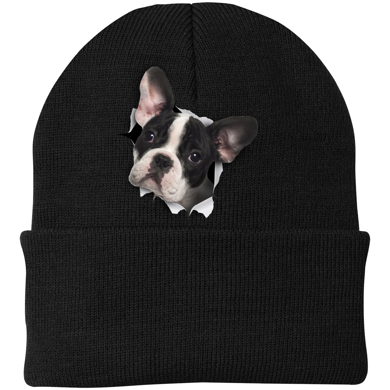 CP90 Port & Company Knit Beanie - Black