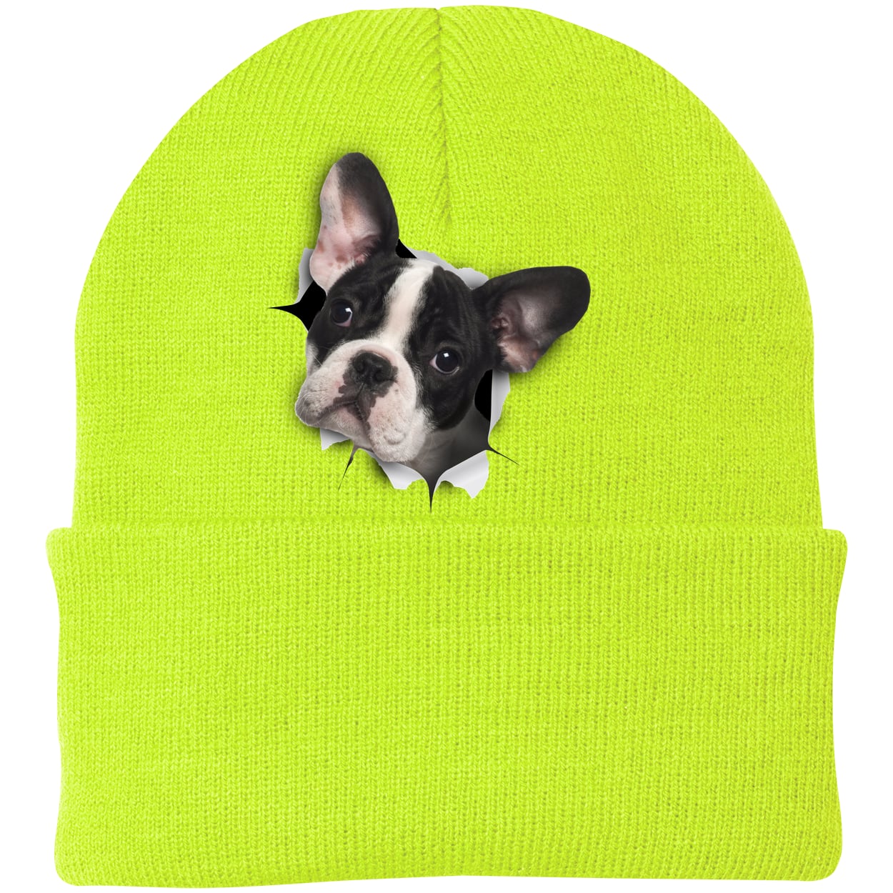 CP90 Port & Company Knit Beanie - Neon Yellow