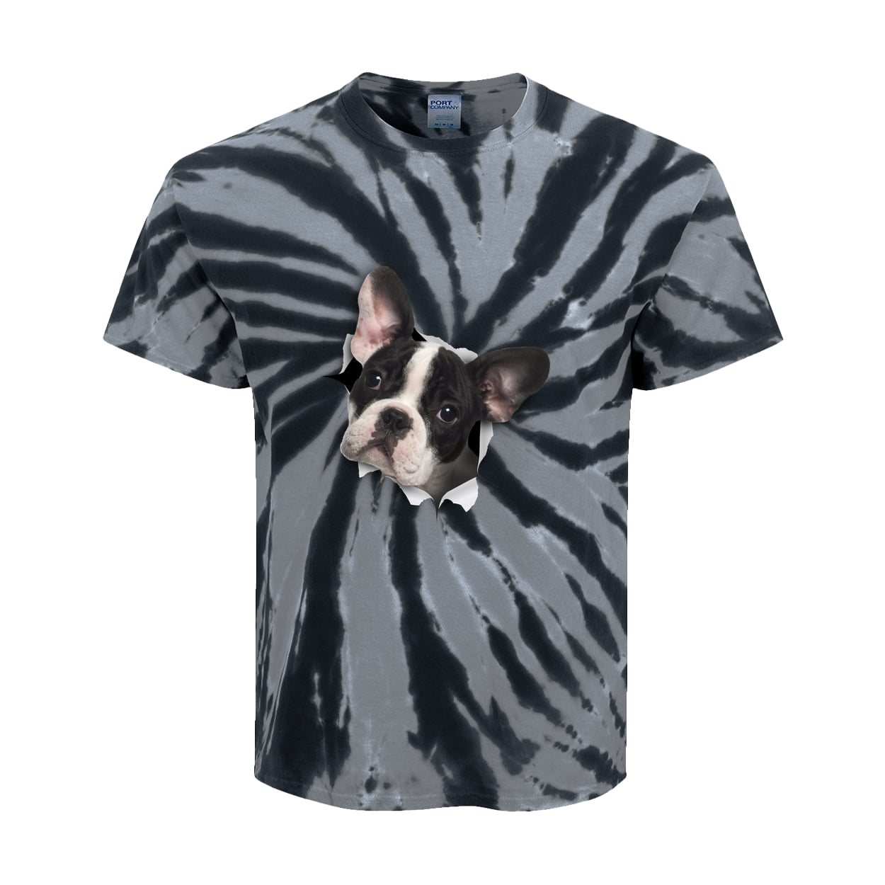 PC147Y Port & Company Kids Tie-Dye Tee - Black