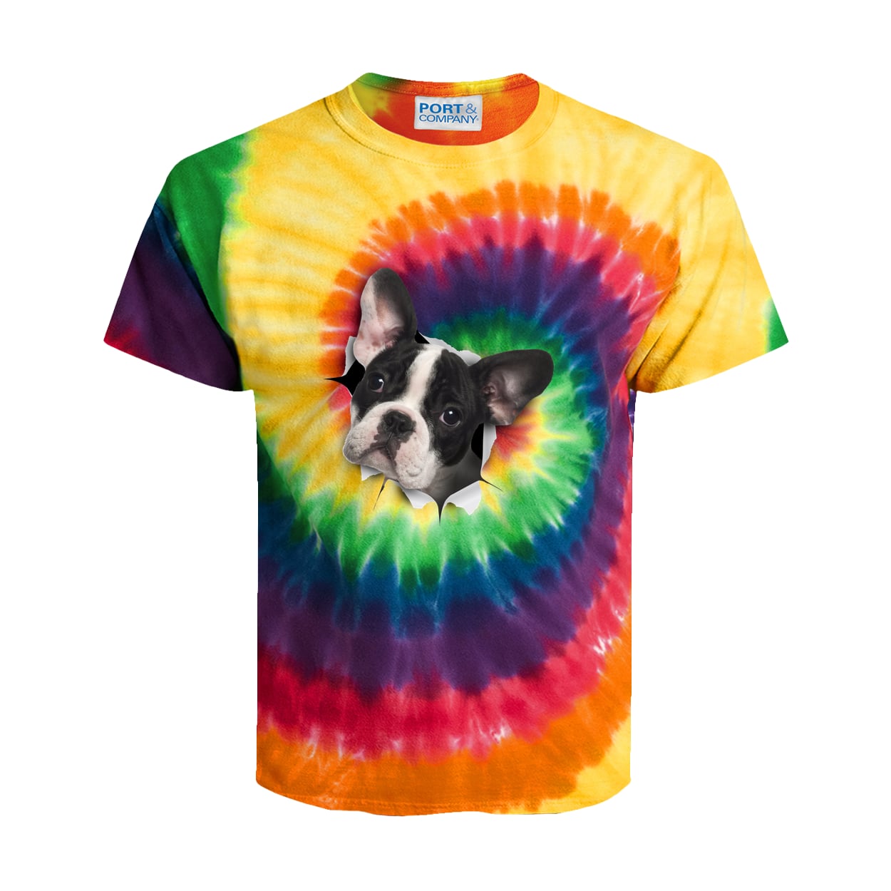 PC147Y Port & Company Kids Tie-Dye Tee - Rainbow