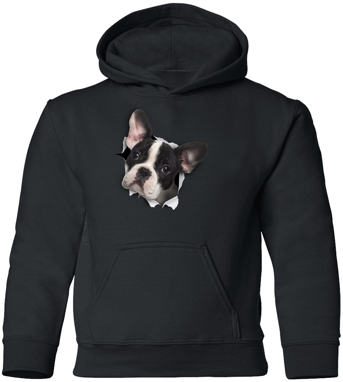 G185B Gildan Youth Pullover Hoodie - Black