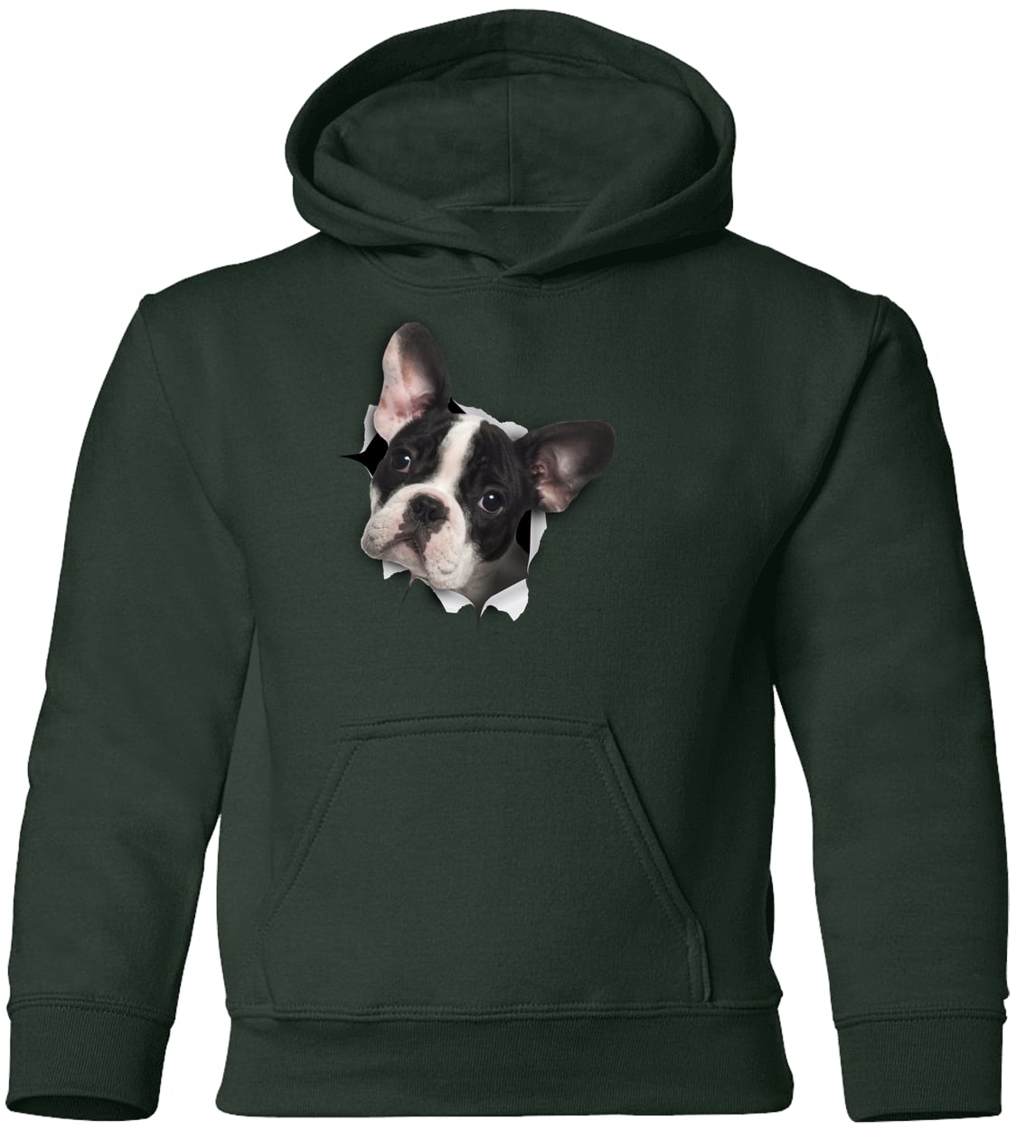 G185B Gildan Youth Pullover Hoodie - Forest Green