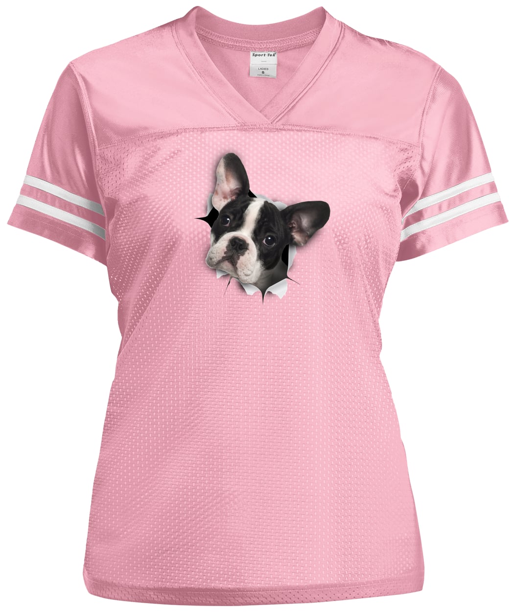 LST307 Sport-Tek Ladies' Replica Jersey - Light Pink/White