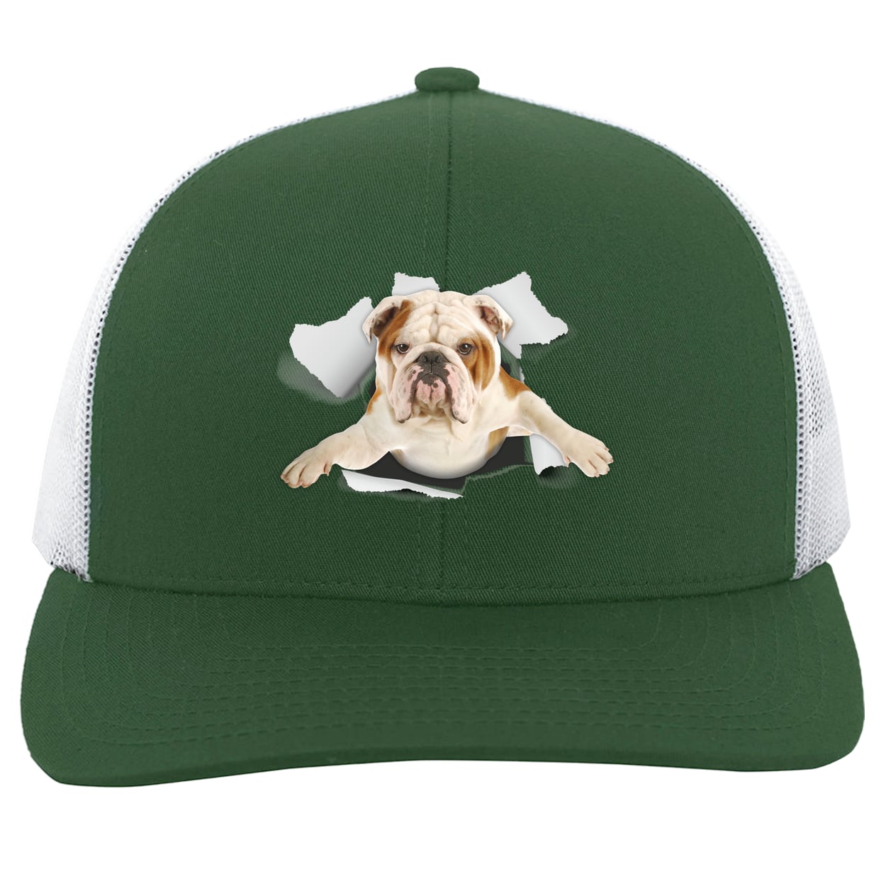 104C Trucker Snap Back - Dark Green/White