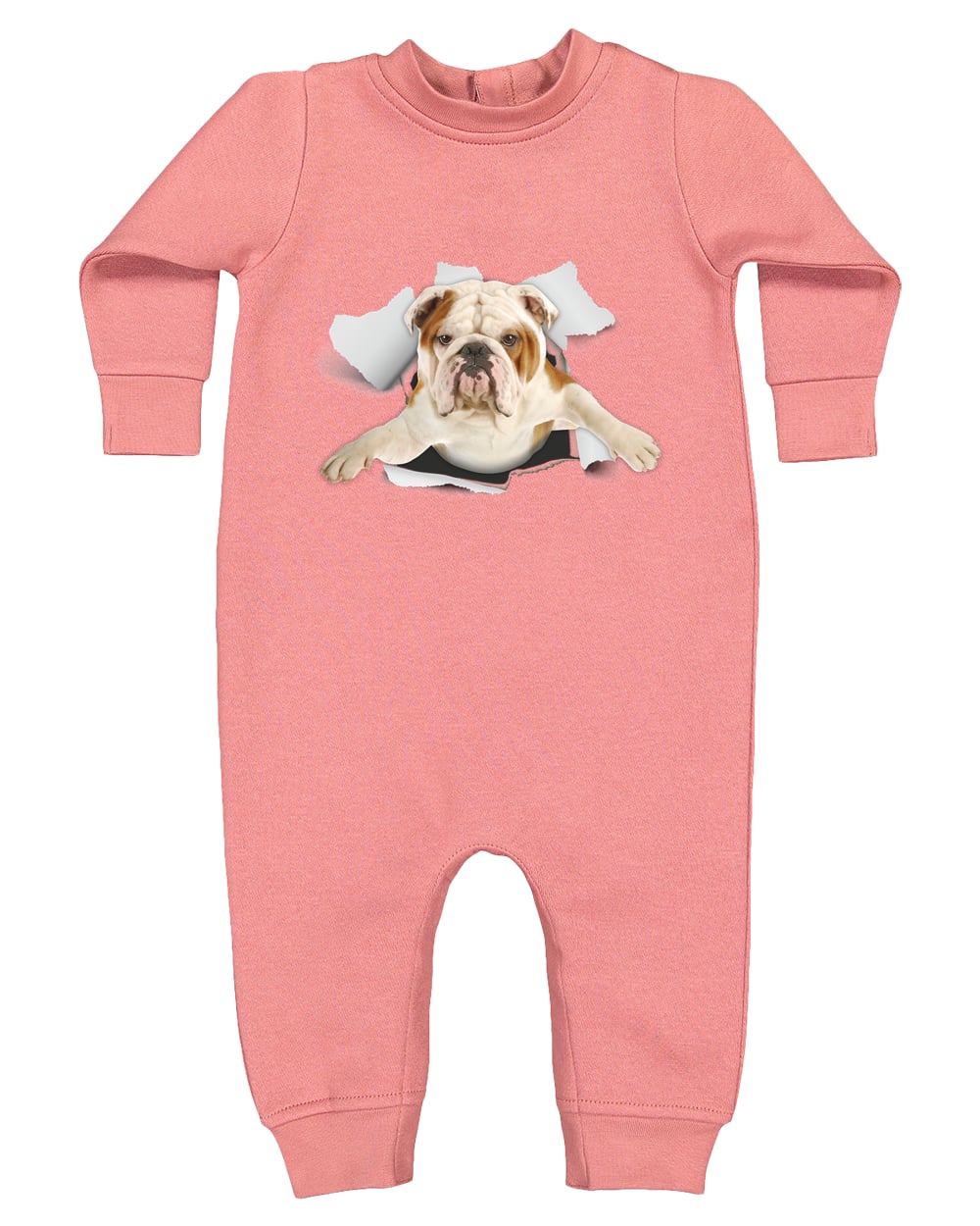 4447 Rabbit Skins Infant Fleece One-Piece Bodysuit - Mauvelous