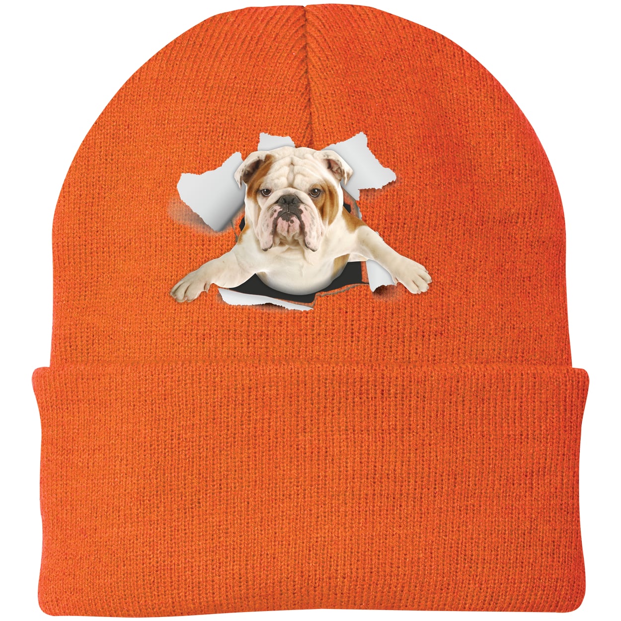 CP90 Port & Company Knit Beanie - Neon Orange